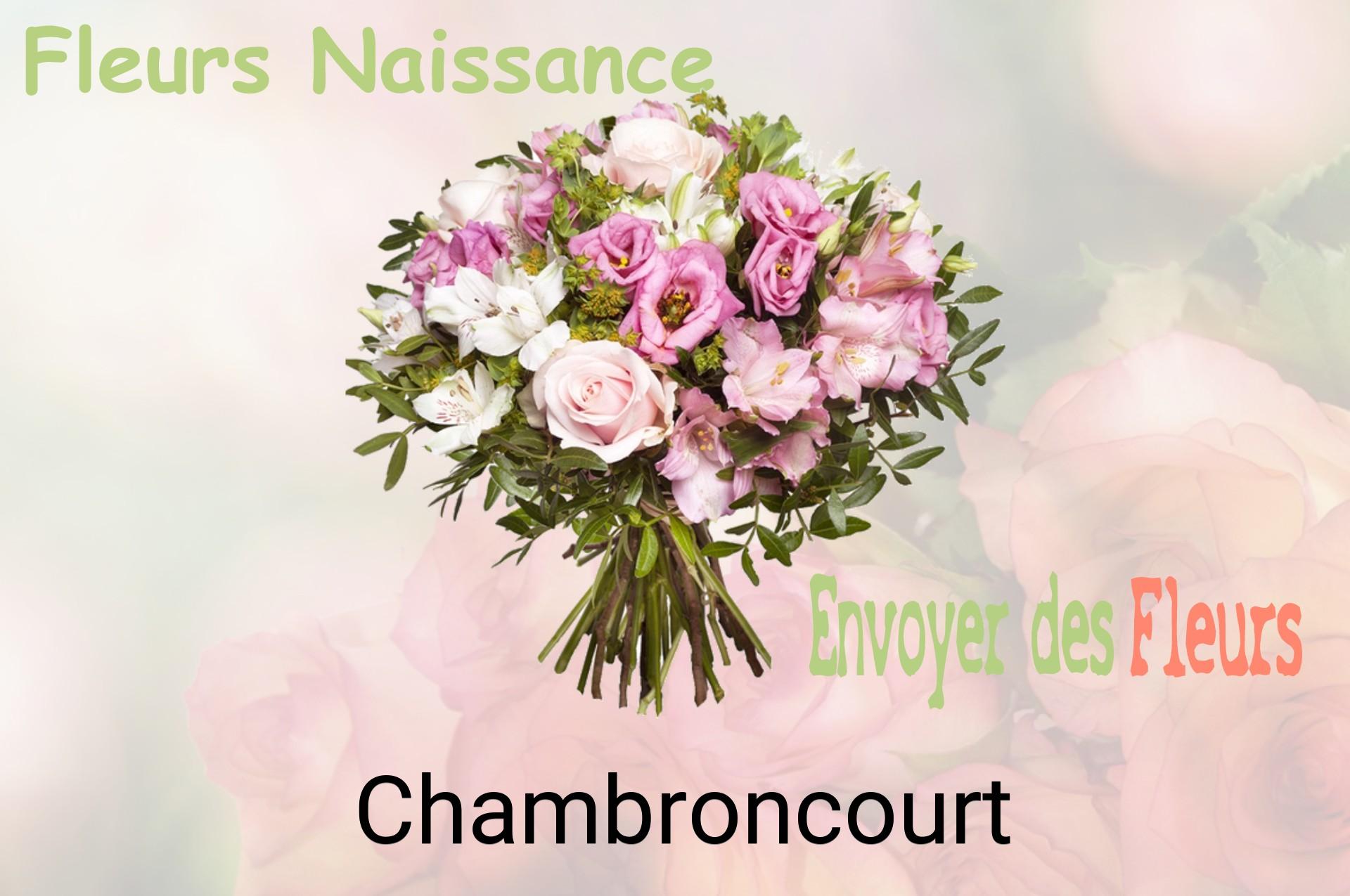 Bouquet de fleurs de naissance livré à Chambroncourt